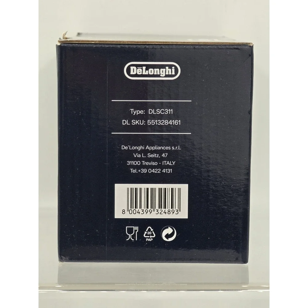 DeLonghi Cappuccino Glasses Double Wall‎ 270ml (9.1oz) Thermal Glass Set of 2